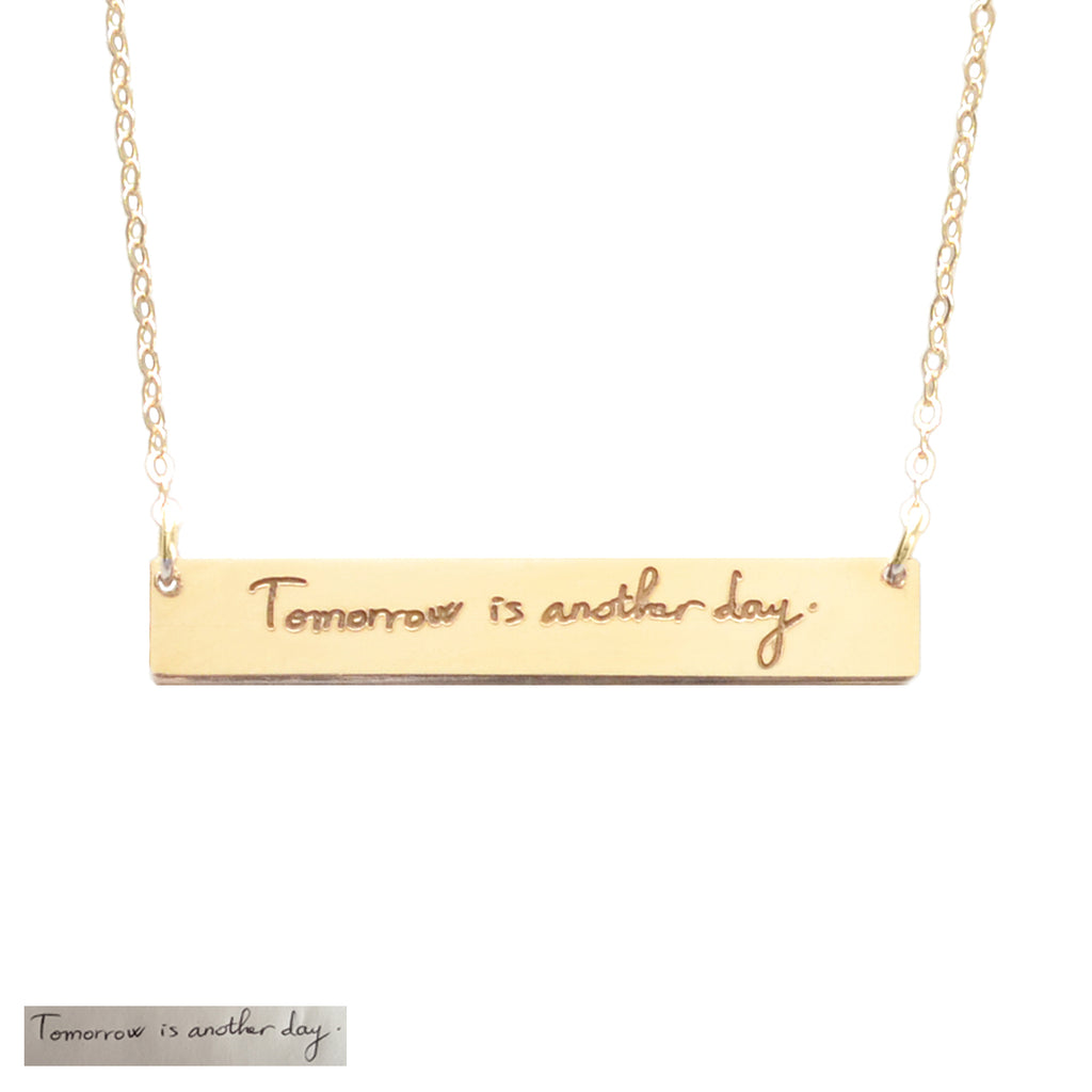 Mantra outlet bar necklace